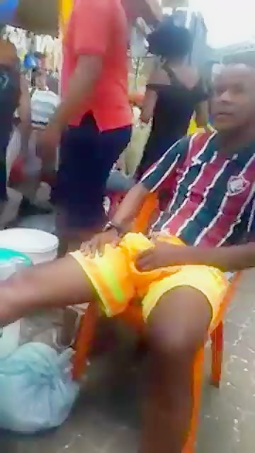 horny guy showing huge bulge