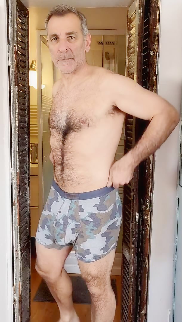 Hairy Guy Showering